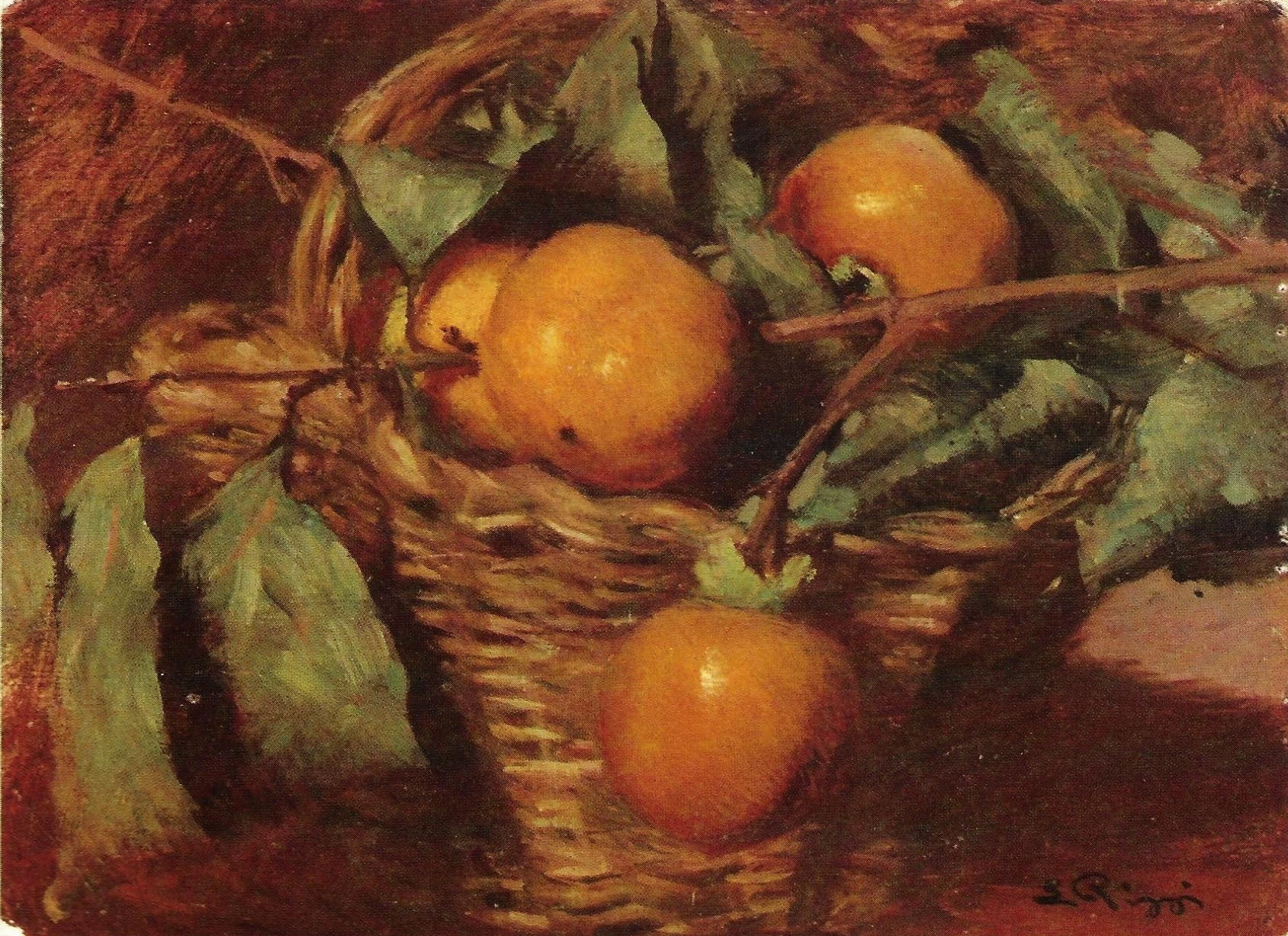 Cesto di cachi, 1943